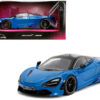 McLaren 720S Blue and Dark Blue with Black Top “Pink Slips” Series 1/24 Diecast Model Car by Jada