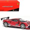 2020 Ferrari 488 Challenge EVO #28 Red with Graphics “Racing” Series 1/43 Diecast Model Car by Bburago