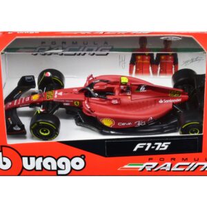 Ferrari F1-75 #55 Carlos Sainz “Ferrari Racing” Formula One F1 World Championship (2022) “Formula Racing” Series 1/43 Diecast Model Car by Bburago