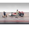 “Race Day” Two Diecast Figures Set 1 for 1/43 Scale Models by American Diorama