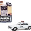 1980 Chevrolet Impala 9C1 Police White “Chevrolet Presents Two Tough Choices” “Vintage Ad Cars” Series 9 1/64 Diecast Model Car by Greenlight