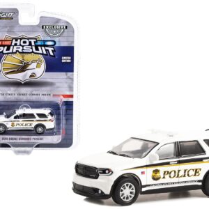 2018 Dodge Durango Pursuit White “United States Secret Service Police” Washington DC “Hot Pursuit” Special Edition 1/64 Diecast Model Car by Greenlight