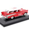 1957 Chevrolet Nomad “Coca-Cola” Red with White Top and Red Interior 1/43 Diecast Model Car by Motor City Classics