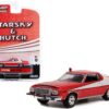 1976 Ford Gran Torino Red with White Stripes (Crashed Version) “Starsky and Hutch” (1975-1979) TV Series Hollywood Special Edition Series 2 1/64 Diecast Model Car by Greenlight