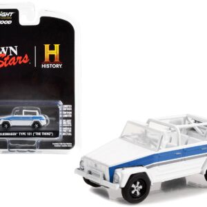 1974 Volkswagen Thing (Type 181) White with Blue Stripes “Pawn Stars” (2009-Current) TV Series “Hollywood Series” Release 37 1/64 Diecast Model Car by Greenlight