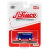 Volkswagen T1 Panel Bus “Porsche Diesel” Blue with White Top “European Classics” Series Limited Edition to 3600 pieces Worldwide 1/64 Diecast Model by Schuco