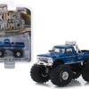 1974 Ford F-250 Monster Truck “Bigfoot #1” with 66-Inch Tires Blue (Clean Version) “Kings of Crunch” Series 4 1/64 Diecast Model Car by Greenlight