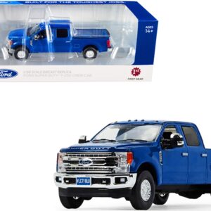 Ford F-250 Super Duty Pickup Truck Velocity Blue Metallic 1/50 Diecast Model Car by First Gear