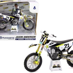 Husqvarna FC450 #21 Jason Anderson “Rockstar Energy Drink” 1/12 Diecast Motorcycle Model by New Ray