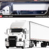 Mack Anthem Sleeper Cab with 53′ Trailer White 1/64 Diecast Model by DCP/First Gear