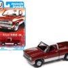 1981 Chevrolet Silverado 10 Fleetside Carmine Red and White with Red Interior “Muscle Trucks” Limited Edition to 19504 pieces Worldwide 1/64 Diecast Model Car by Auto World