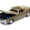 1975 Cadillac Eldorado Tarragon Gold Metallic with Rear Section of Roof Sandalwood Tan “Luxury Cruisers” Limited Edition to 14910 pieces Worldwide 1/64 Diecast Model Car by Auto World