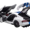 2017 Dodge Viper GTS-R Commemorative Edition ACR Pearl White with Blue Stripes 1/18 Model Car by Autoart