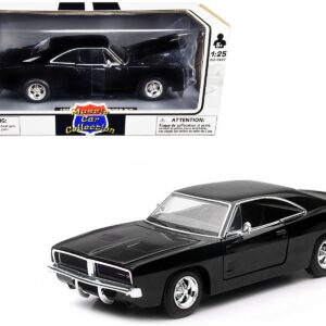 1969 Dodge Charger R/T Black “Muscle Car Collection” 1/25 Diecast Model Car by New Ray