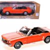 1964 1/2 Ford Mustang Convertible Orange “Timeless Classics” 1/18 Diecast Model Car by Motormax