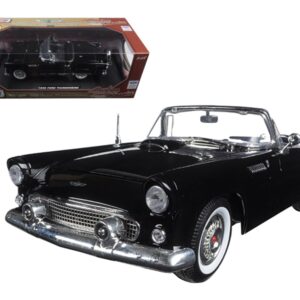 1956 Ford Thunderbird Black “Timeless Classics” 1/18 Diecast Model Car by Motormax