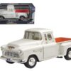 1955 Chevrolet 5100 Stepside Pickup Truck Beige 1/24 Diecast Car Model by Motormax