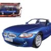 BMW Z4 Convertible Blue Metallic 1/24 Diecast Model Car by Motormax