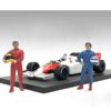 “Racing Legends” 80’s Figures A and B Set of 2 for 1/18 Scale Models by American Diorama