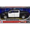 2019 Ford F-150 Lariat Crew Cab Pickup Truck Unmarked Plain Black and White “Law Enforcement and Public Service” Series 1/24 Diecast Model Car by Motormax