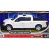 2019 Ford F-150 Lariat Crew Cab Pickup Truck Unmarked Plain White “Law Enforcement and Public Service” Series 1/24 Diecast Model Car by Motormax