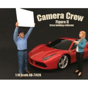 Camera Crew Figure II “Crew Holding Reflector” For 1:18 Scale Models by American Diorama