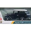 Toyota FJ40 Land Cruiser Black with White Top 1/24 Diecast Model Car by Motormax