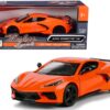 2020 Chevrolet Corvette C8 Stingray Orange “Timeless Legends” 1/24 Diecast Model Car by Motormax