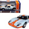 Ford GT Concept #6 with “Gulf” Livery Light Blue with Orange Stripe 1/24 Diecast Model Car by Motormax