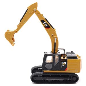 CAT Caterpillar 320F L Hydraulic Excavator Yellow and Black 1/64 Diecast Model by Diecast Masters