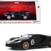 2017 Ford GT #2 ’66 Heritage Edition Black with Silver Stripes (First Legally Resold 2017 Ford GT) “Barrett-Jackson Auction” (Las Vegas 2019) 1/43 Diecast Model Car by Greenlight