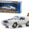 1976 Ford Mustang Cobra II White “Charlie’s Angels” (1976-1981) TV Series 1/43 Diecast Model Car  by Greenlight