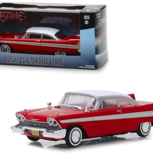 1958 Plymouth Fury Red “Christine” (1983) Movie 1/43 Diecast Model Car by Greenlight