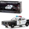 1977 Dodge Monaco Metropolitan Police Black and White “The Terminator” (1984) Movie 1/43 Diecast Model Car by Greenlight