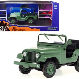 1952 Willys M38 A1 Matt Green “Charlie’s Angels” (1976-1981) TV Series 1/43 Diecast Model Car by Greenlight