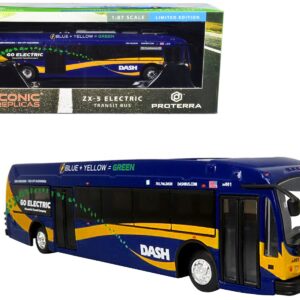 Proterra ZX5 Electric Transit Bus “Alexandria Transit Co.” DASH “35 Pentagon” 1/87 (HO) Diecast Model by Iconic Replicas