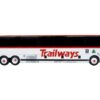 Prevost X3-45 Coach Bus “Trailways – Adirondack Transit Lines” White with Red Stripes Limited Edition 1/87 (HO) Diecast Model by Iconic Replicas