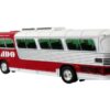 Dina 323-G2 Olimpico Coach Bus “ADO (Autobuses de Oriente)” White and Silver with Red Stripes Limited Edition to 504 pieces Worldwide “The Bus and Motorcoach Collection” 1/87 (HO) Diecast Model by Iconic Replicas