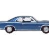 1966 Pontiac GTO Fontaine Blue Metallic 1/87 (HO) Scale Diecast Model Car by Oxford Diecast