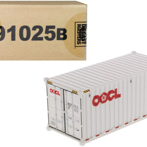 20′ Dry Goods Sea Container “OOCL” White “Transport Series” 1/50 Model by Diecast Masters