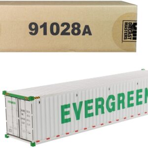 40′ Refrigerated Sea Container “EverGreen” White “Transport Series” 1/50 Model by Diecast Masters