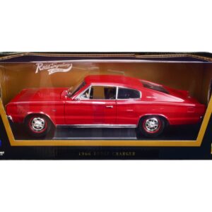 1966 Dodge Charger Red 1/18 Diecast Model Car by Road Signature