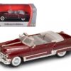 1949 Cadillac Coupe DeVille Convertible Burgundy Metallic 1/43 Diecast Car by Road Signature