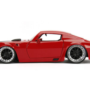 1972 Pontiac Firebird Red with Black Hood Stripe “Bigtime Muscle” Series 1/24 Diecast Model Car by Jada