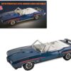 1970 Pontiac GTO Judge Convertible Atoll Blue Metallic with Graphics and White Interior Limited Edition to 432 pieces Worldwide 1/18 Diecast Model Car by ACME