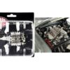 Injected Boss 9 429 Engine & Transmission Replica from “1969 Ford Mustang GT Street Fighter Bullet” 1/18 Scale Model by ACME