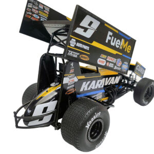 Winged Sprint Car #9 Kasey Kahne “Karavan – Fuel Me” Kasey Kahne Racing “World of Outlaws” (2023) 1/18 Diecast Model Car by ACME