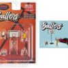 “Ballers” 5 piece Diecast Figure Set (4 Figures 1 Basketball Hoop) Limited Edition to 3600 pieces Worldwide 1/64 Scale Models by American Diorama