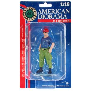 “Firefighters” Off Duty Figure for 1/18 Scale Models by American Diorama