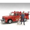 “Firefighters” Fire Dog Training Figures (Trainer and Dog) for 1/24 Scale Models by American Diorama